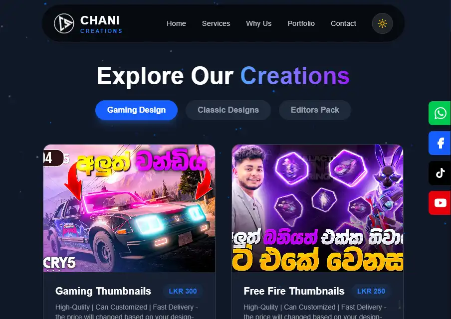 Chani Creations Studio screenshot 1